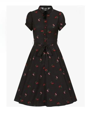 Collectif Mary Grace Cherry Retro Swing Dress